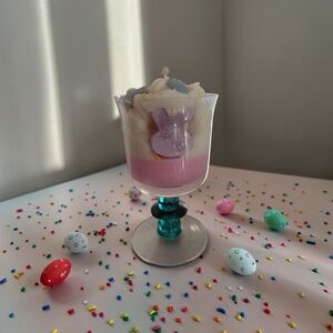 Peeps and bunny vanilla cake pop 28 oz handmade candle